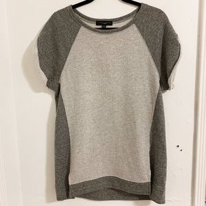 SANCTUARY Grey Short Sleeve Sweater Top
